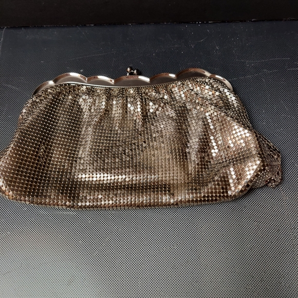 Whiting & Davis Mesh silver bridal clutch bag - Picture 6 of 7